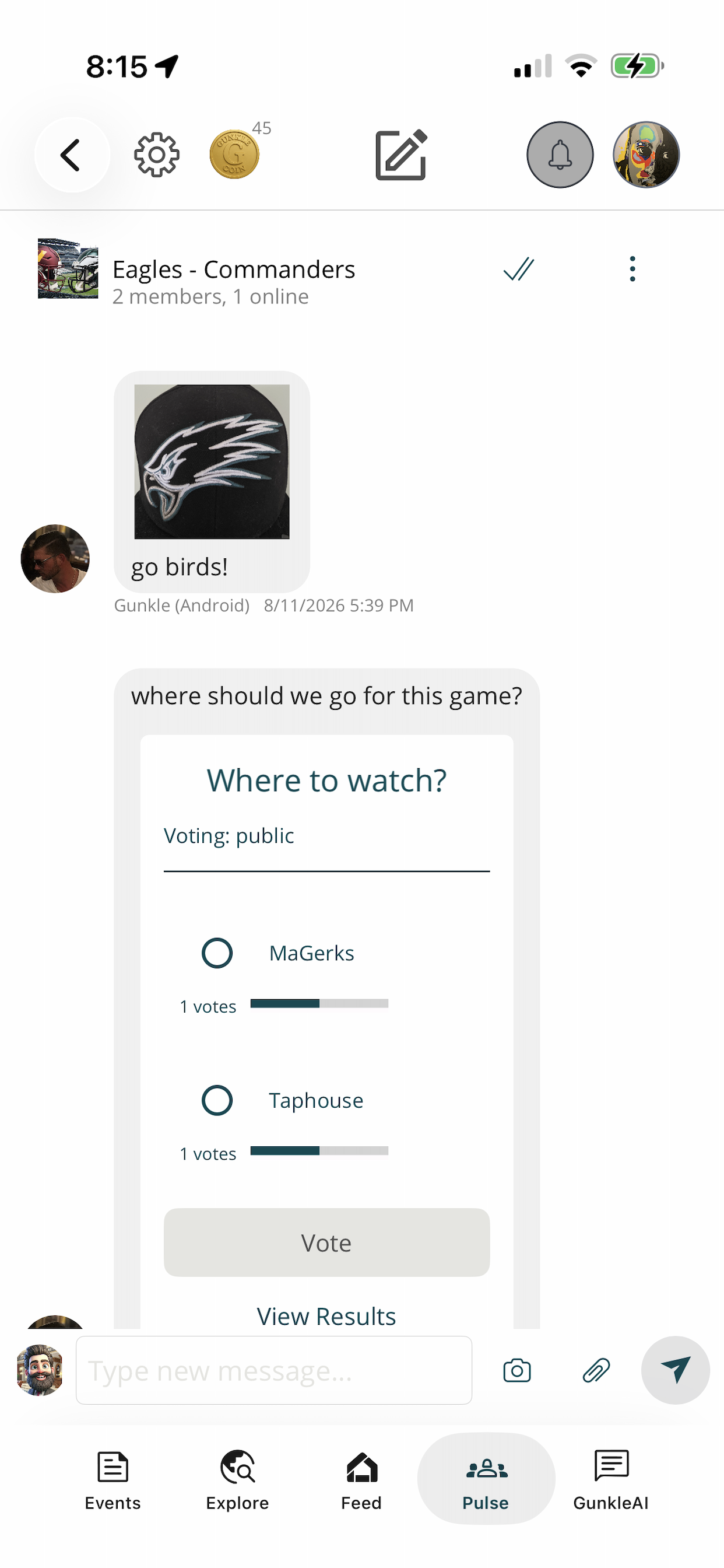 Gunkle app demo screenshot 9